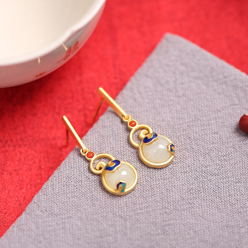 Vintage Handmade Gold Earring