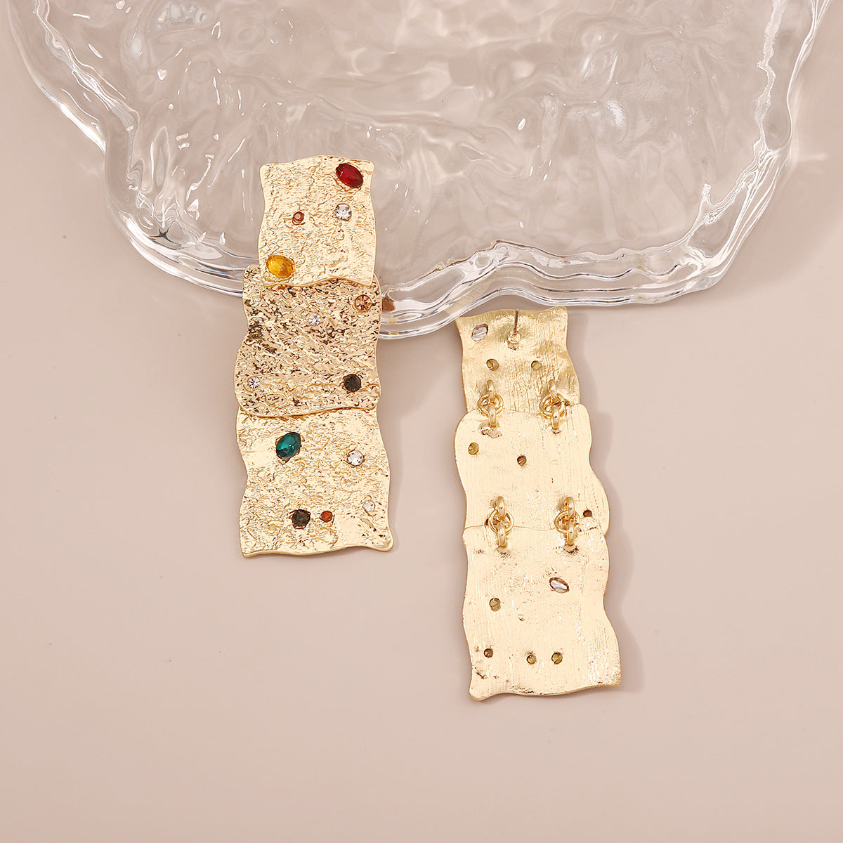 Vintage Handmade Gold Earring