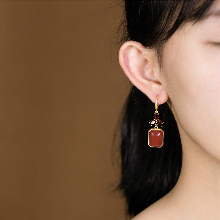 Vintage Handmade Gold Earring