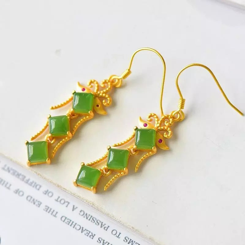 Vintage Handmade Gold Earring