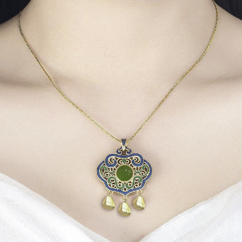 Vintage Handmade Gold Necklace