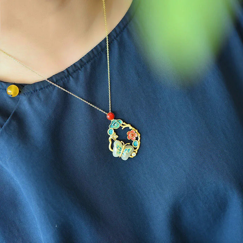 Vintage Handmade Gold Necklace