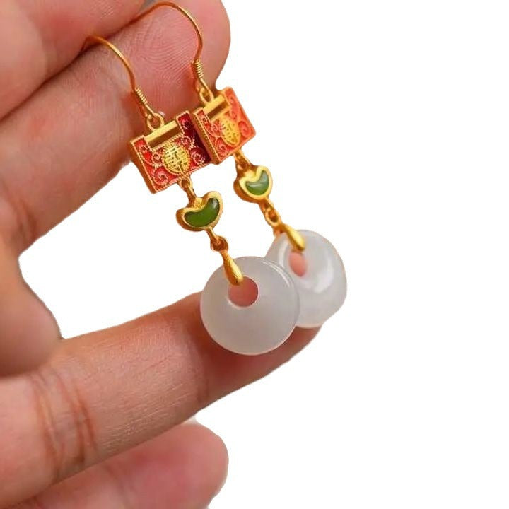 Vintage Handmade Gold Earring