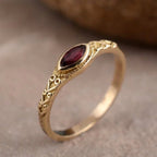 A Delicate Artisan Gold Ring