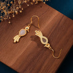 Vintage Handmade Gold Earring