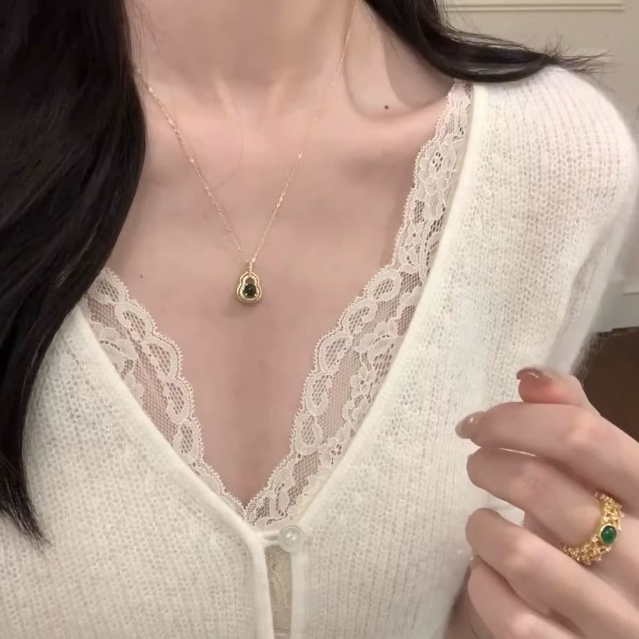 Vintage Handmade Gold Necklace