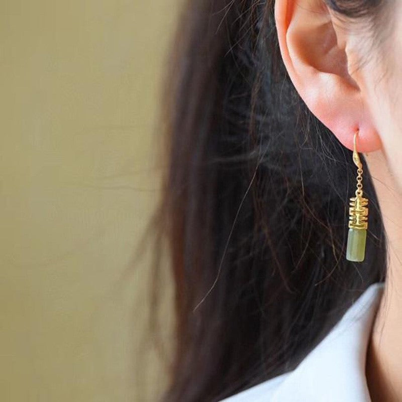 Vintage Handmade Gold Earring