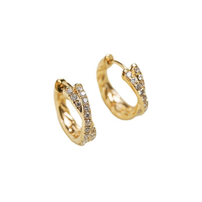 Vintage Handmade Gold Earring