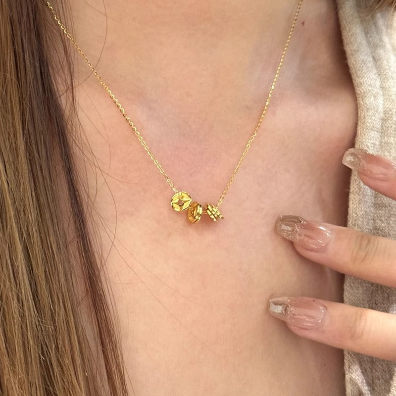 Vintage Handmade Gold Necklace