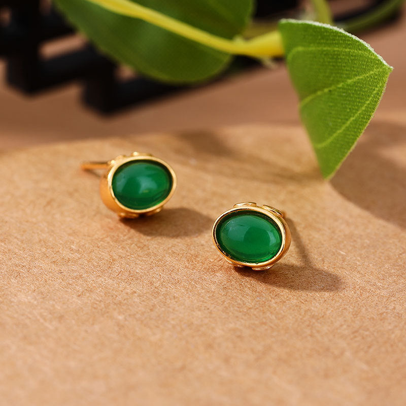 Vintage Handmade Gold Earring