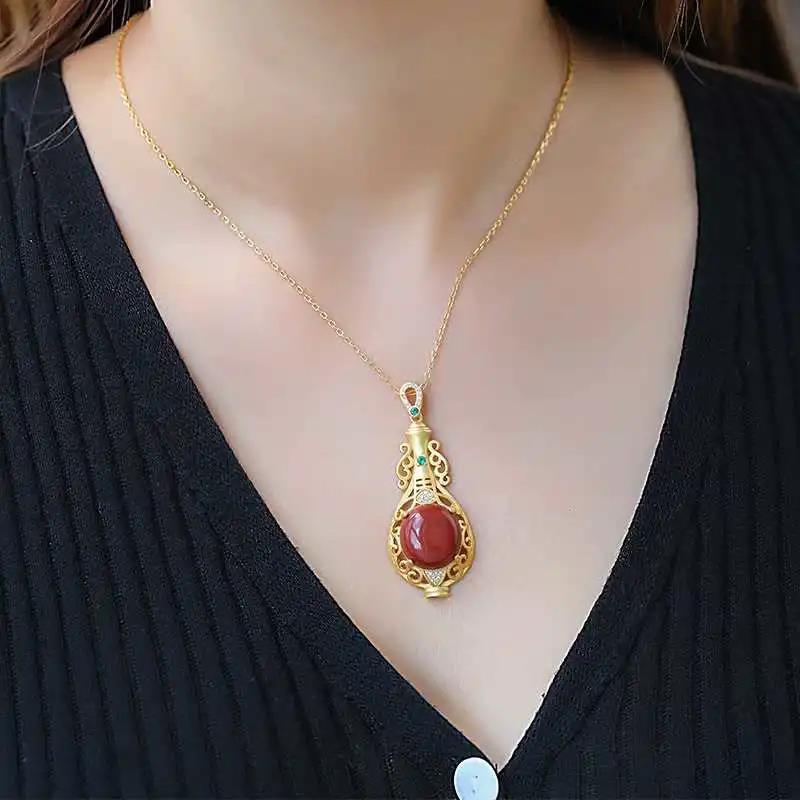 Vintage Handmade Gold Pendant