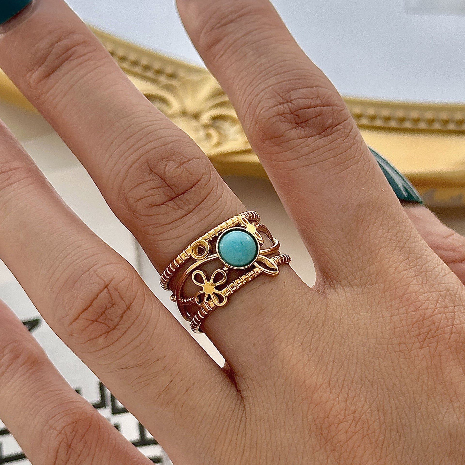Beautiful Gold Ring with Unique Style