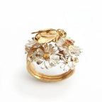 Delicate Artisan Gold Ring