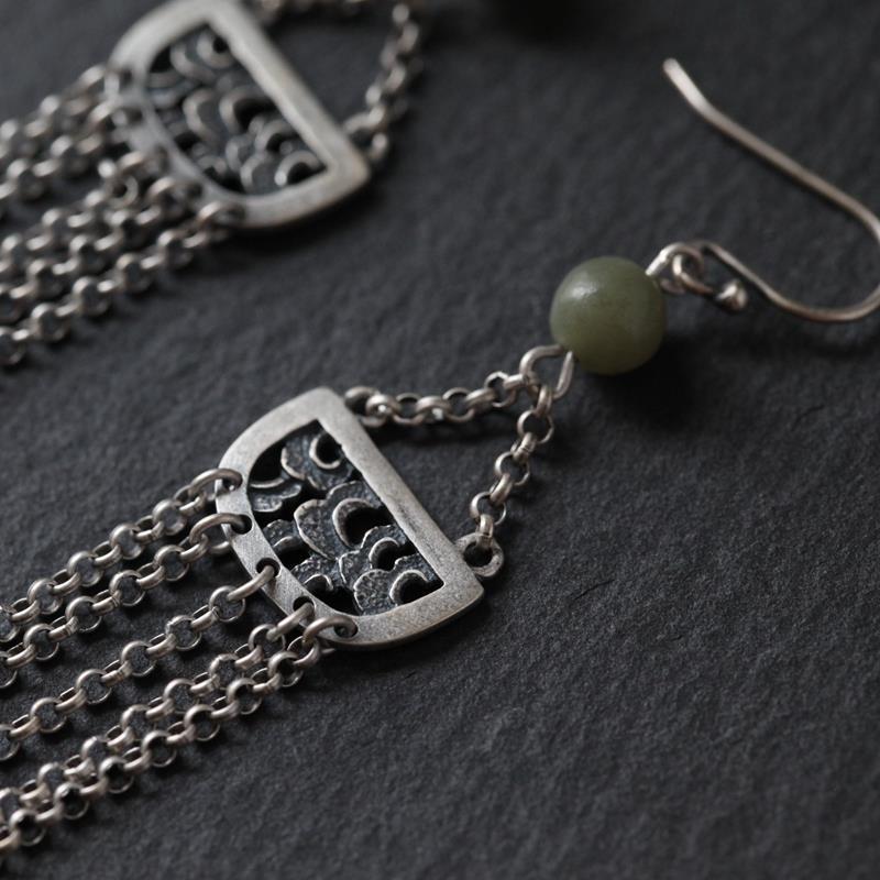 Vintage Handmade Silver Earring