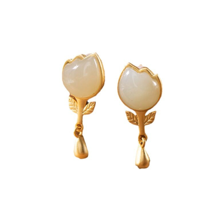 Vintage Handmade Gold Earring