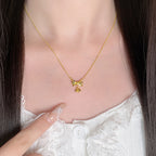 Vintage Handmade Gold Necklace