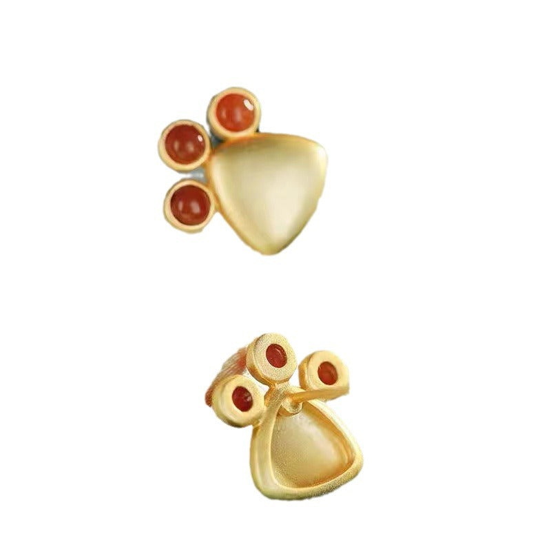 Vintage Handmade Gold Earring