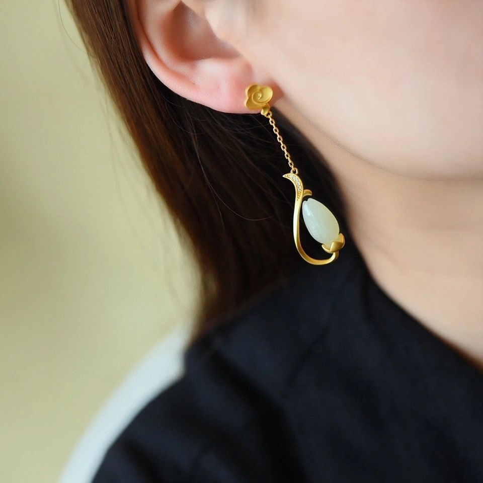 Vintage Handmade Silver Earring