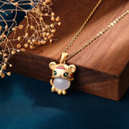 Vintage Handmade Gold Necklace