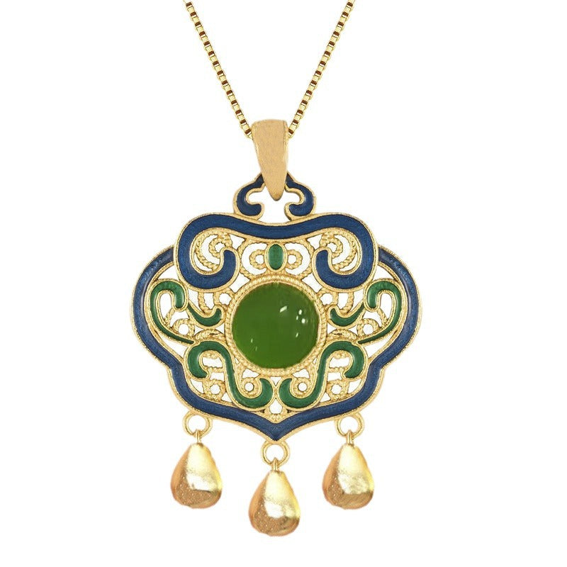 Vintage Handmade Gold Necklace