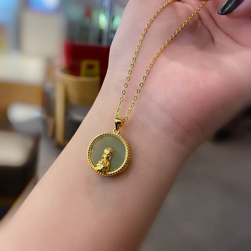 Vintage Handmade Gold Necklace