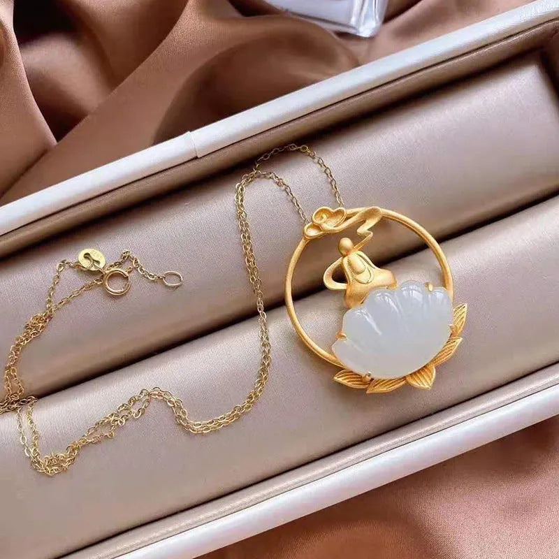 Vintage Handmade Gold Necklace