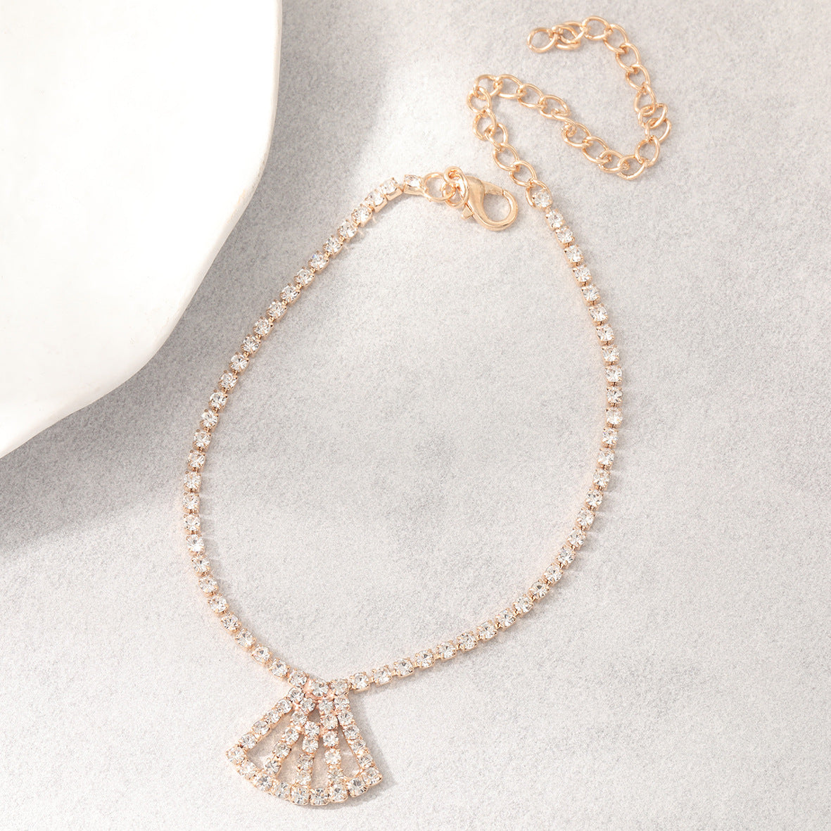 Vintage Handmade Gold Anklet