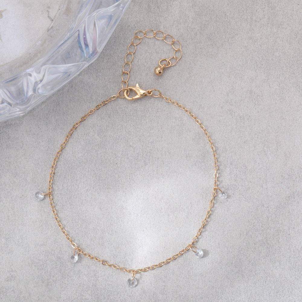 Vintage Handmade Gold Anklet
