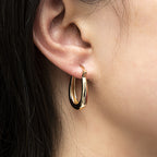 Vintage Handmade Gold Earring