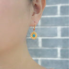 Vintage Handmade Gold Earring