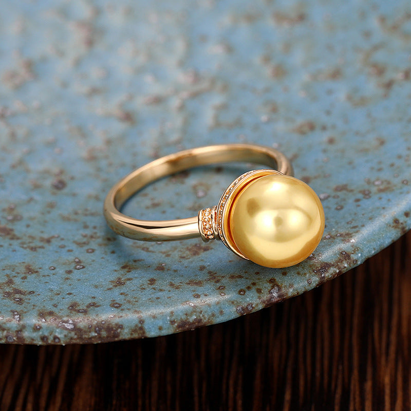 Beautiful Pearl Ring with Unique Style
