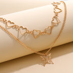 Vintage Handmade Gold Necklace