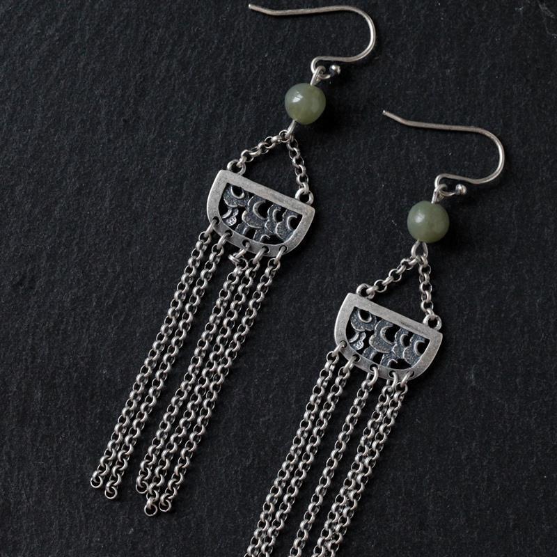 Vintage Handmade Silver Earring