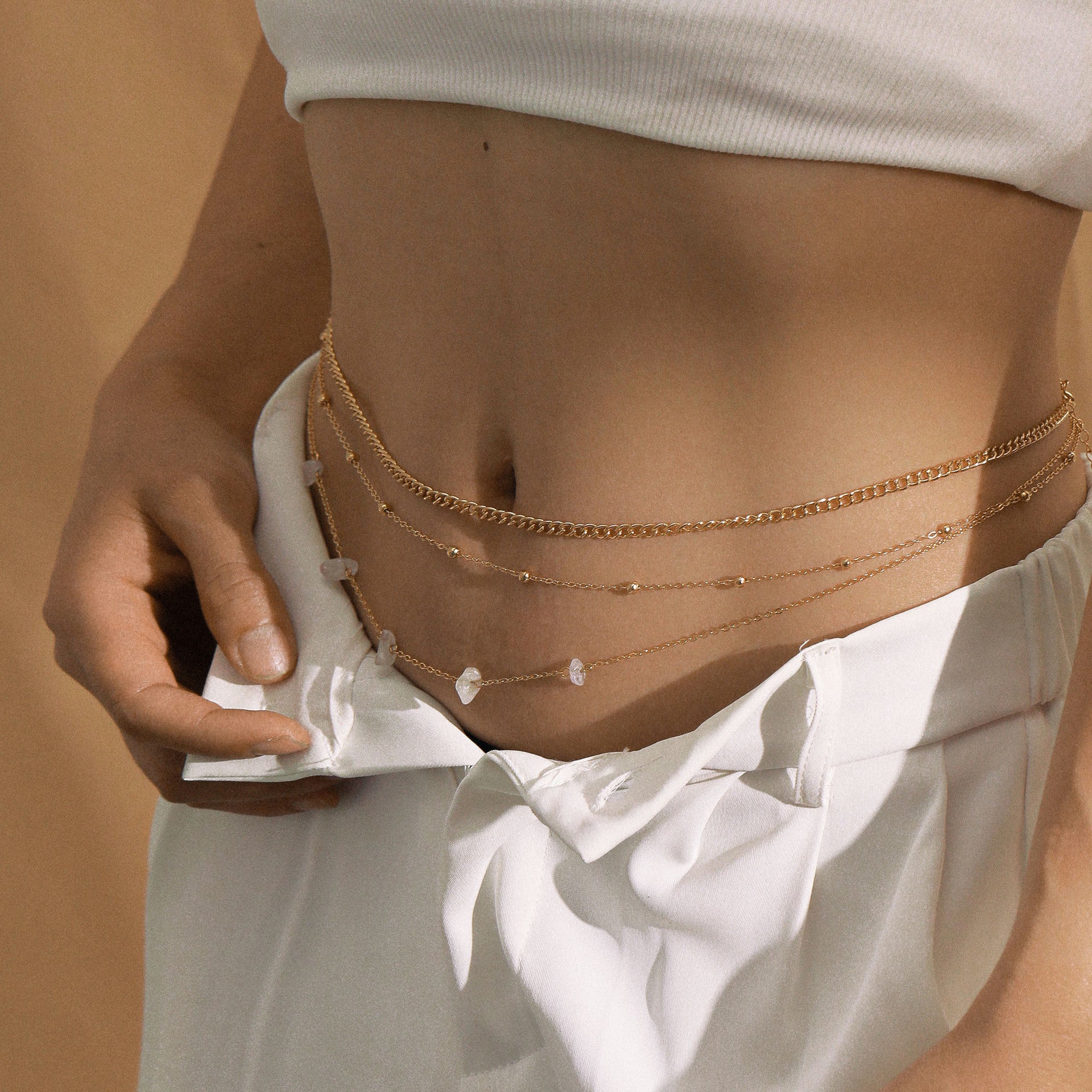 Vintage Handmade Gold Chain