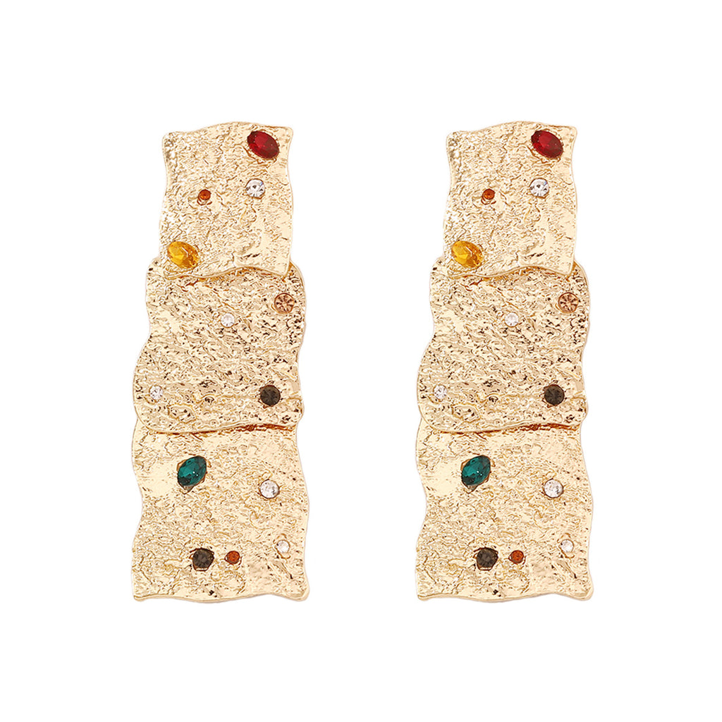 Vintage Handmade Gold Earring