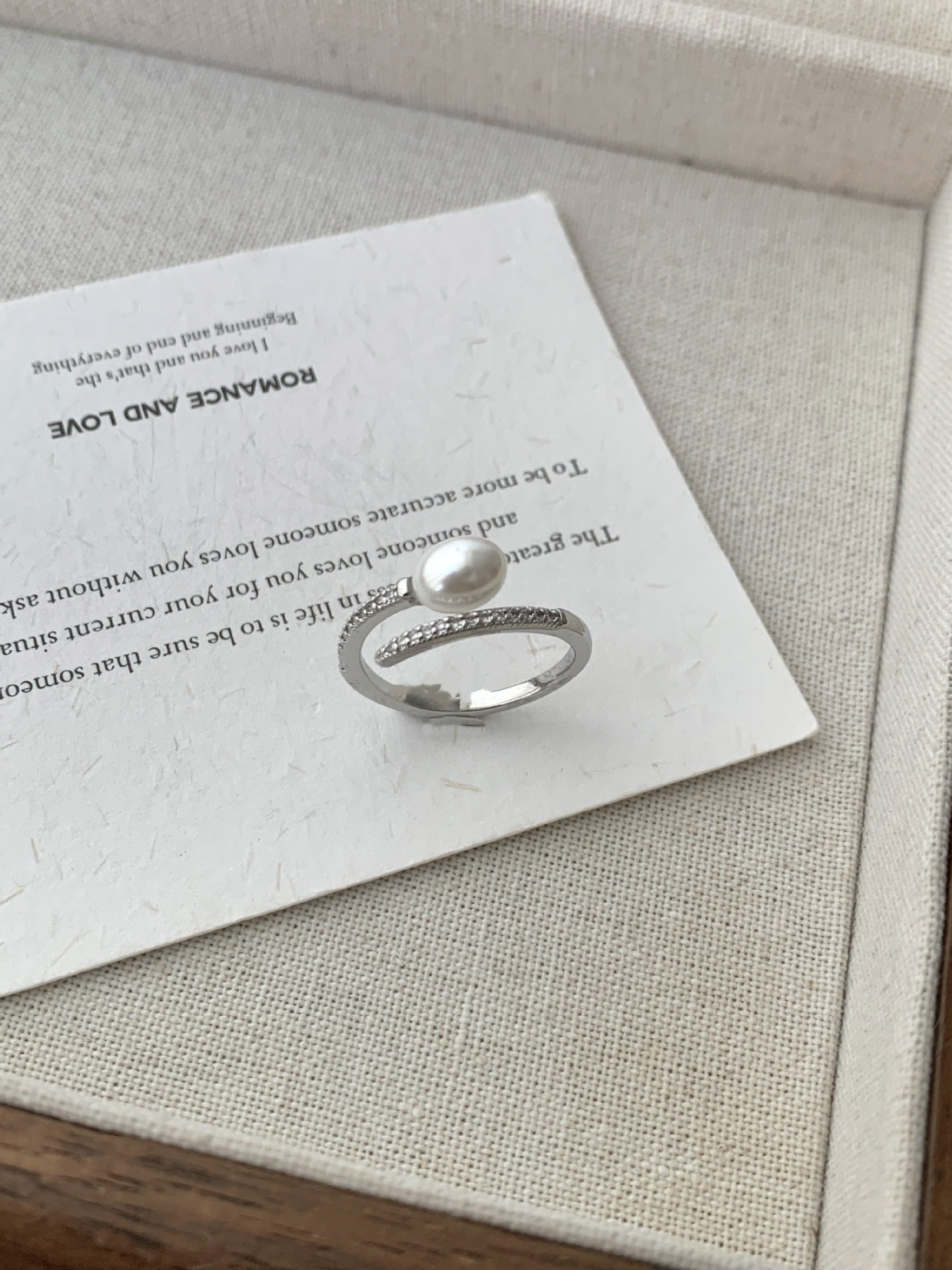 Beautiful Pearl Ring with Unique Style