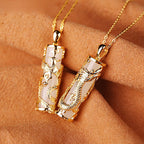 Vintage Handmade Gold Necklace