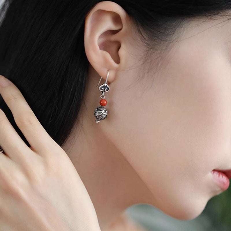 Vintage Handmade Silver Earring