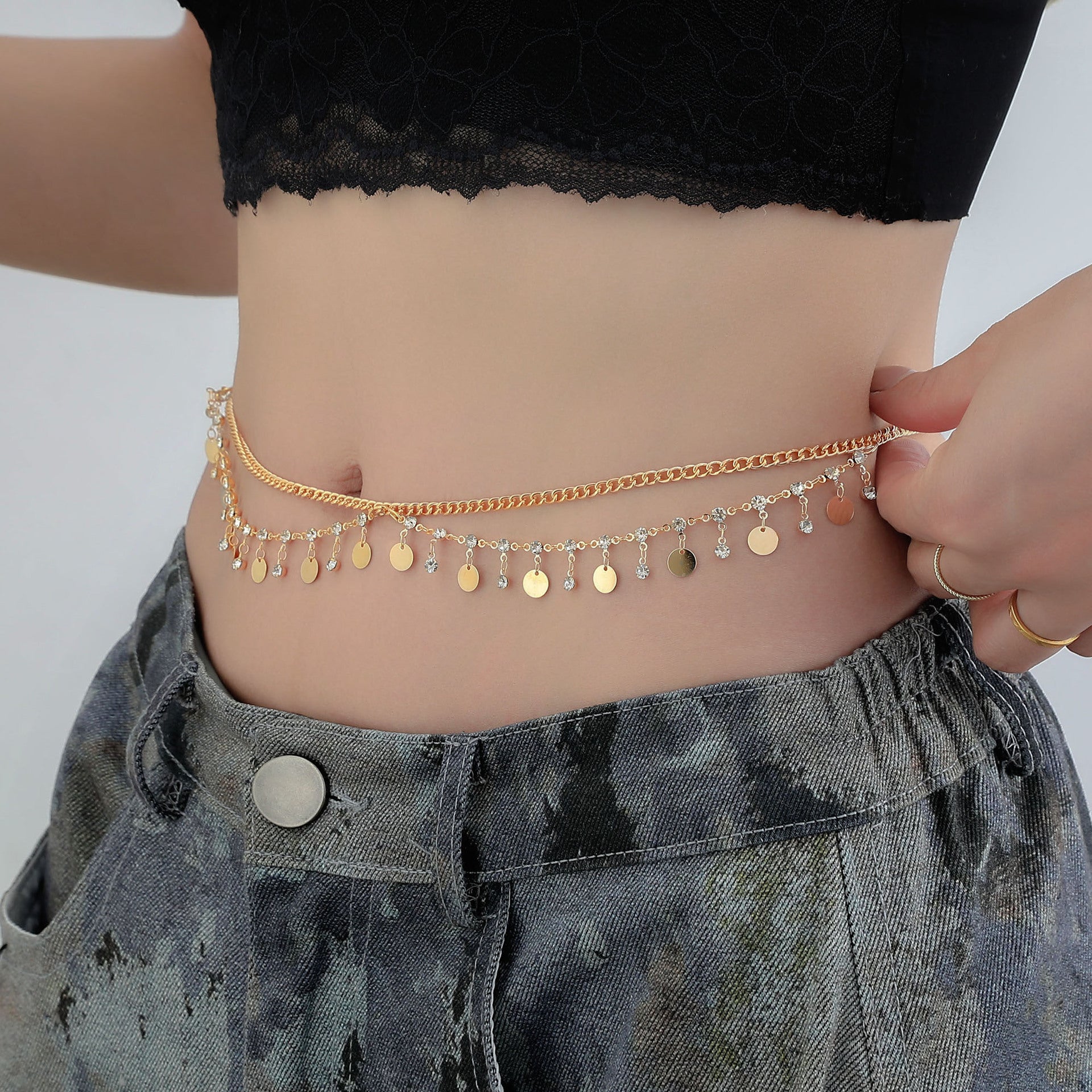 Vintage Handmade Gold Chain