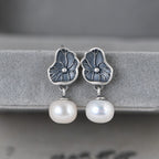 Vintage Handmade Silver Earring