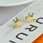 Vintage Handmade Gold Earring