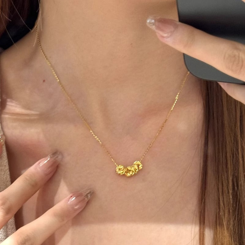 Vintage Handmade Gold Necklace