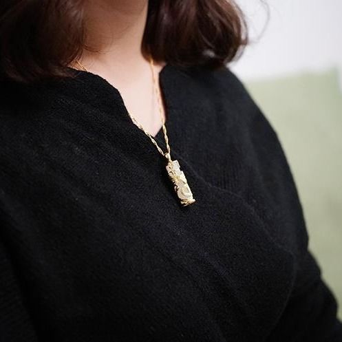 Vintage Handmade Gold Necklace