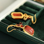 Vintage Handmade Gold Earring