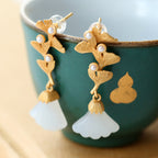 Vintage Handmade Gold Earring