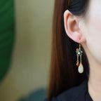 Vintage Handmade Silver Earring