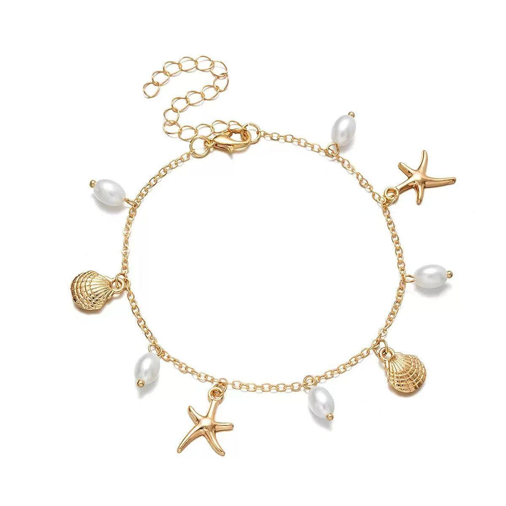A Beautiful Pearl Anklet with Unique Style