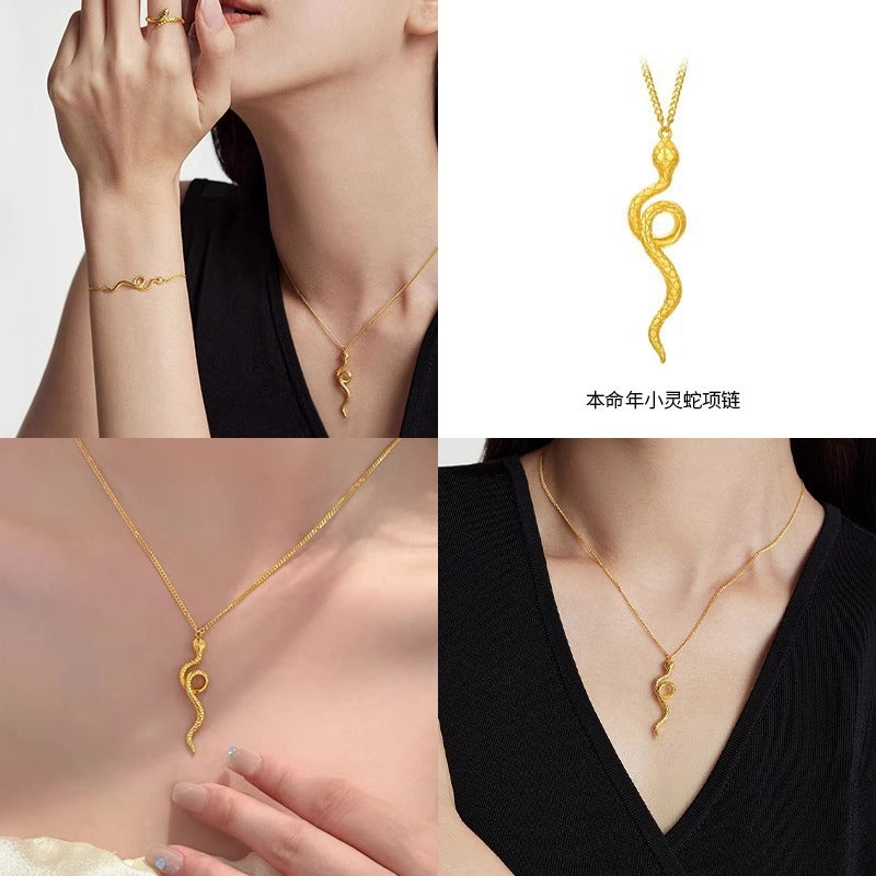 Vintage Handmade Gold Necklace