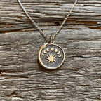 Delicate Artisan Gold Pendant