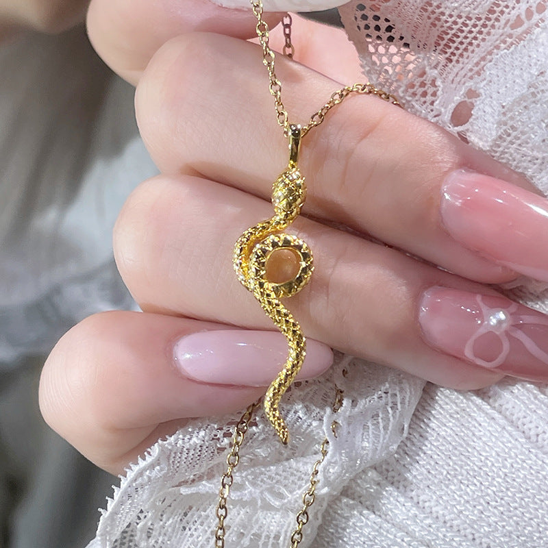 Vintage Handmade Gold Necklace